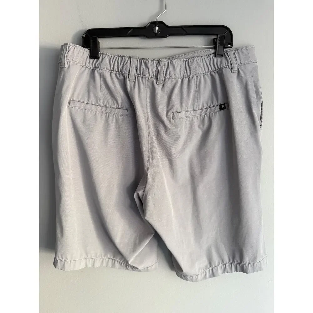 Banana Republic Shorts Size 38 Light Gray Chino Stretch Preppy Business Casual